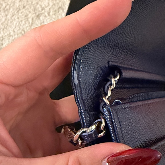 CHANEL Classic Navy Caviar WOC - Picture 4 of 15